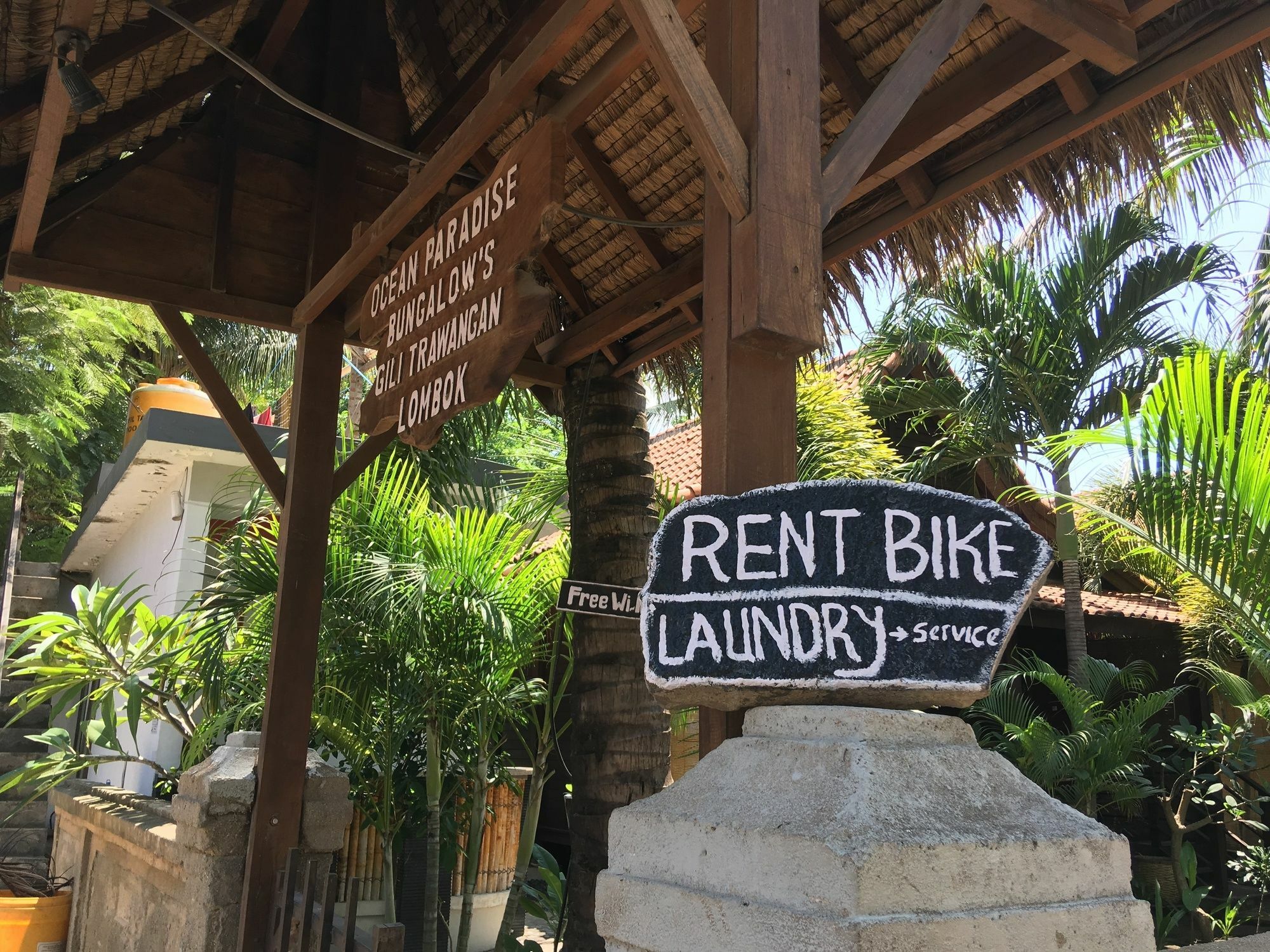 Oceane Paradise Bungalow Gili Trawangan Exterior photo